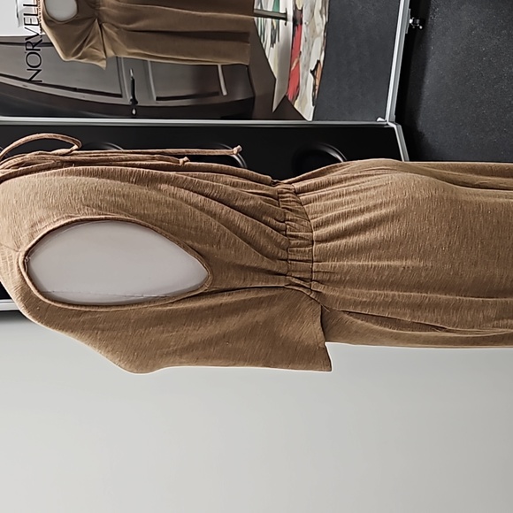 Bucket List Open Front Wide Leg Jumpsuit - Picture 6 of 6